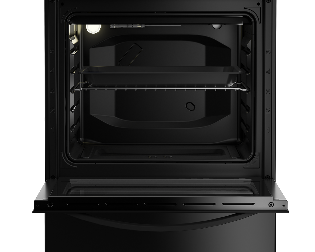 60cm Electric Freestanding Stove Black FC - The Gas Boys
