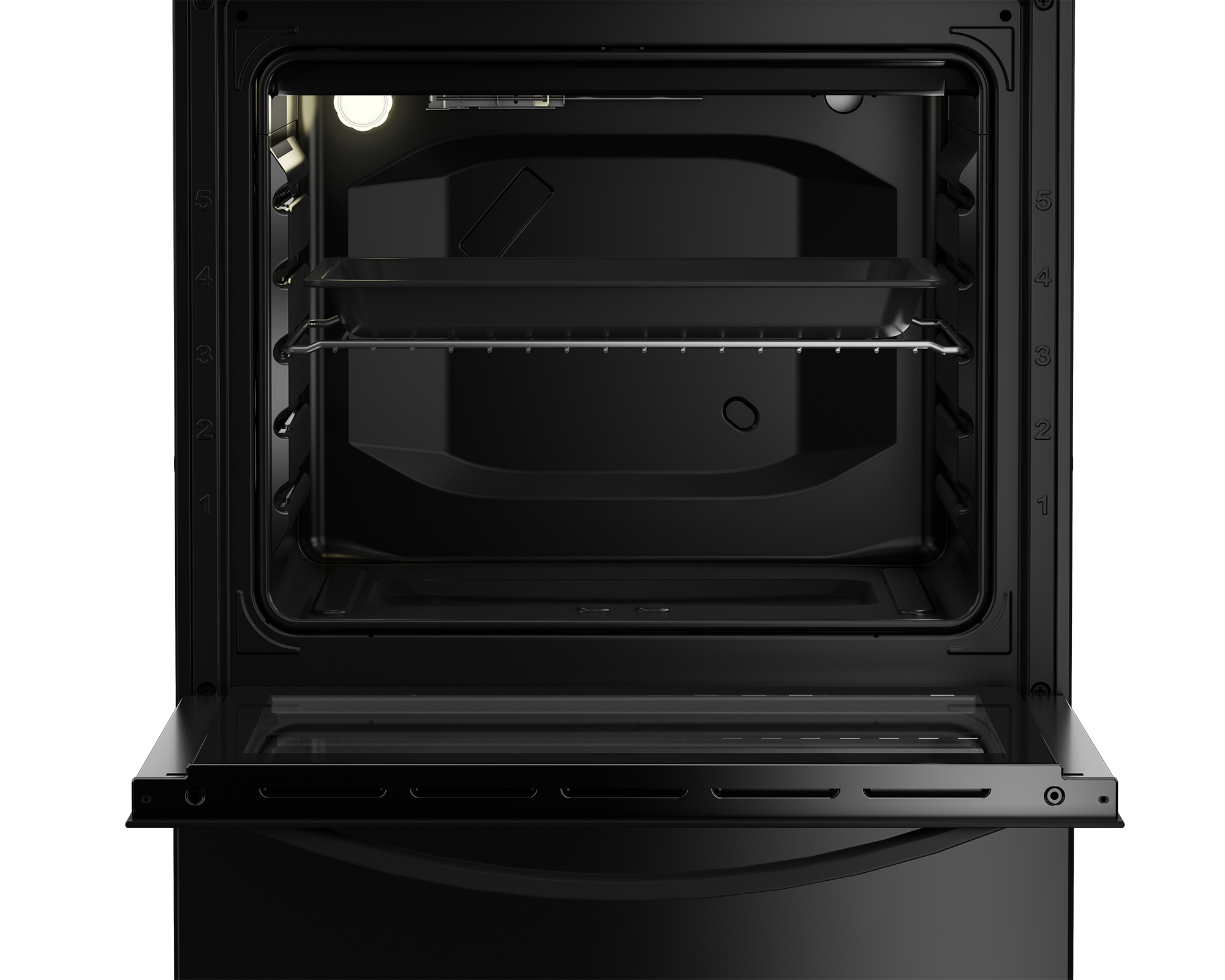 60cm Electric Freestanding Stove Black FC - The Gas Boys