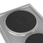 30cm Domino Solid Hob Black / Stainless steel - The Gas Boys