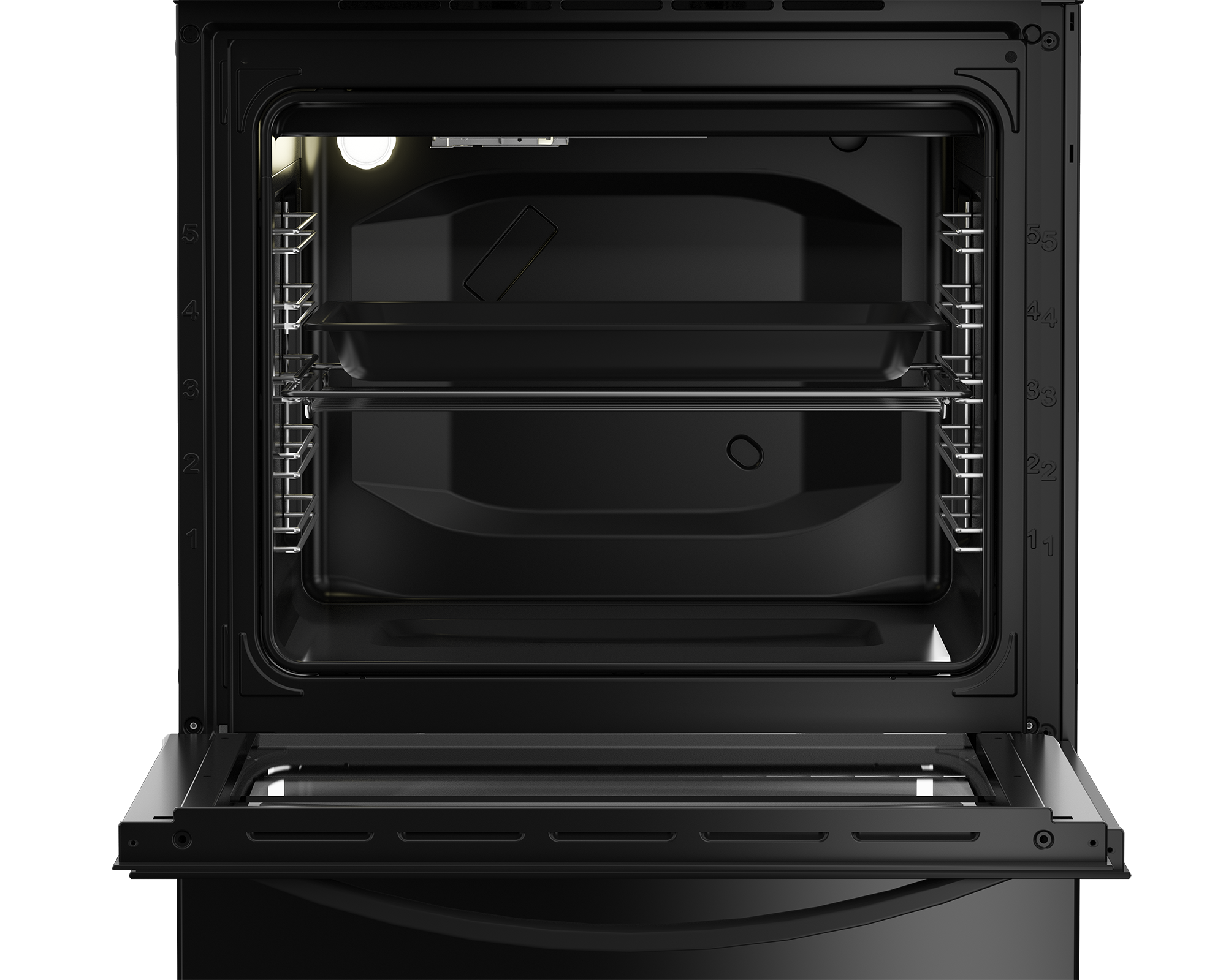 60cm Gas Electric Freestanding Stove Black FC - The Gas Boys