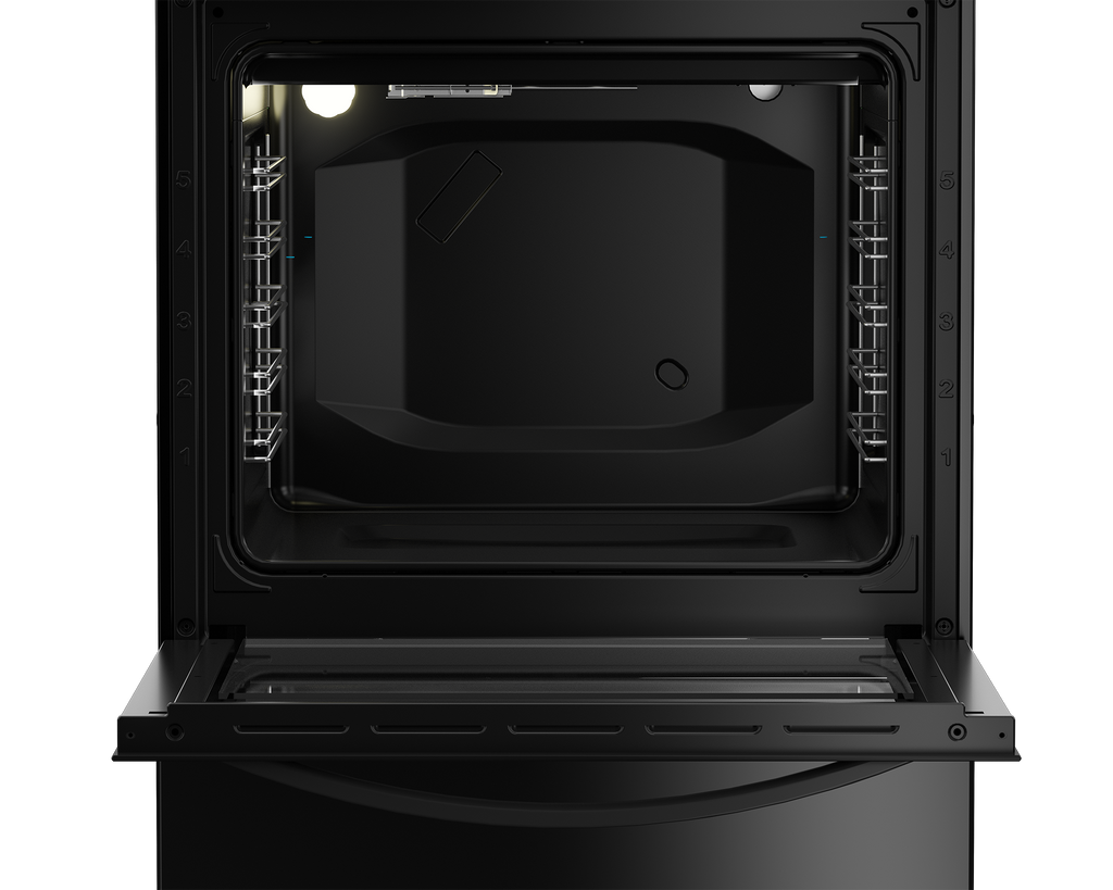 60cm Gas Electric Freestanding Stove Black FC - The Gas Boys