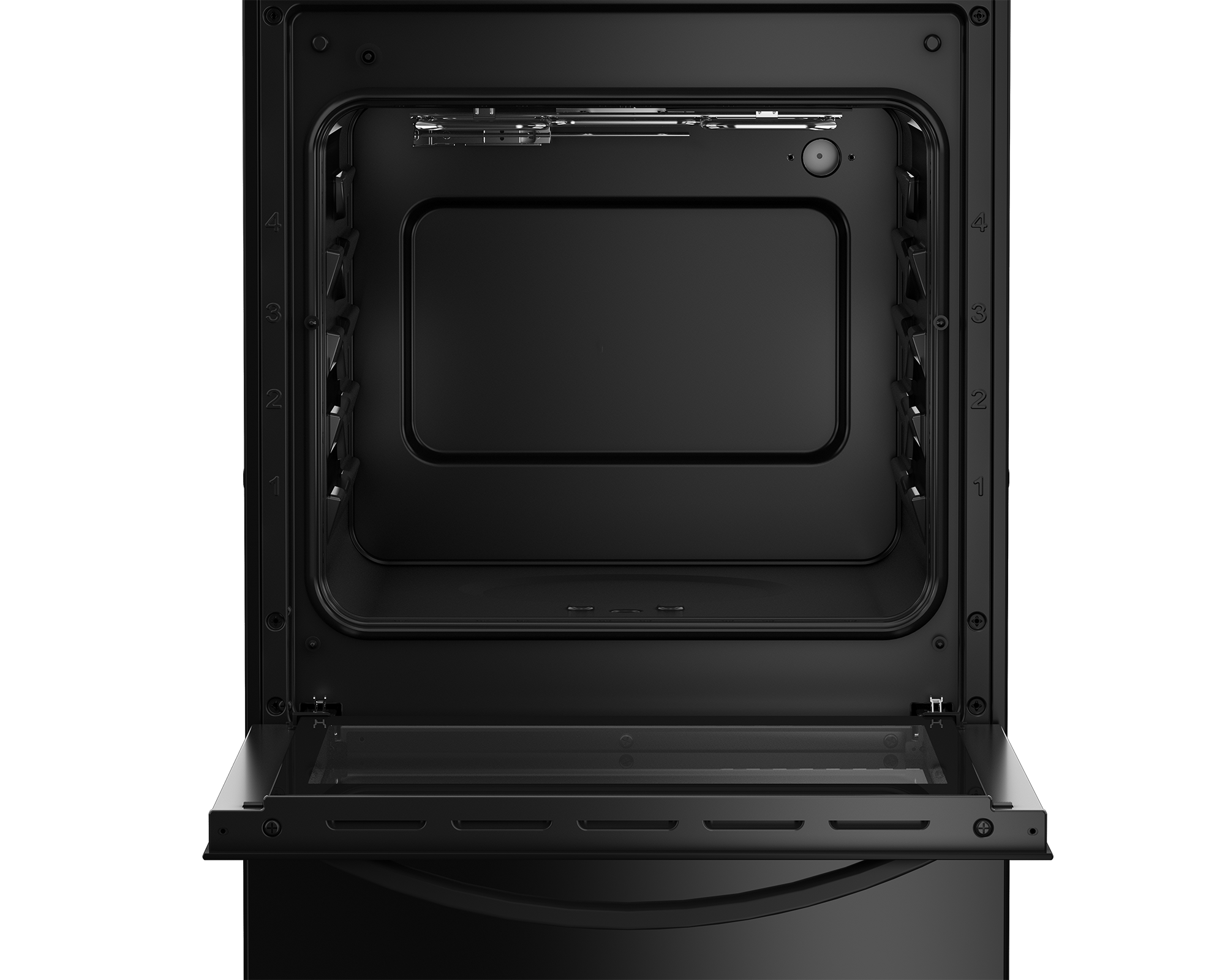 50cm Gas Electric Stove Black FC - The Gas Boys