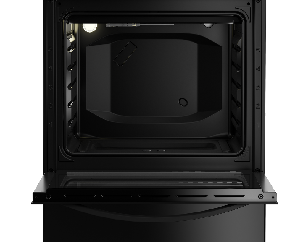 60cm Electric Freestanding Stove Black FC - The Gas Boys