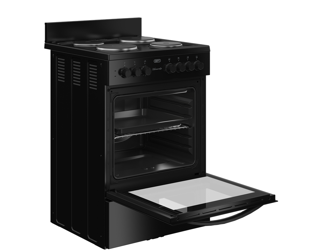 60cm Electric Freestanding Stove Black FC - The Gas Boys
