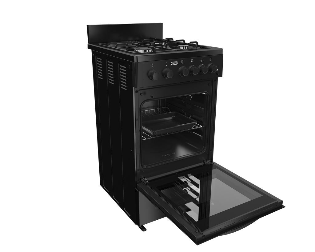 50cm Gas Electric Stove Black FC - The Gas Boys