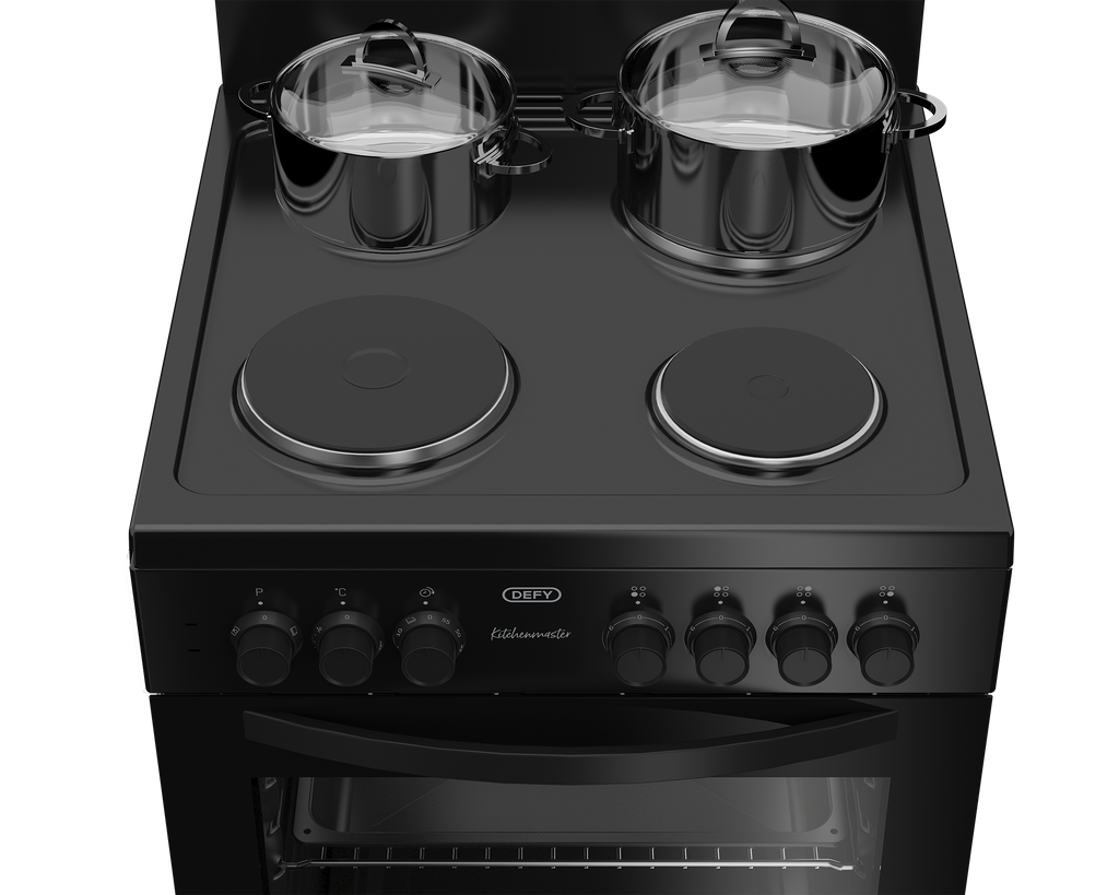60cm Electric Freestanding Stove Black FC - The Gas Boys