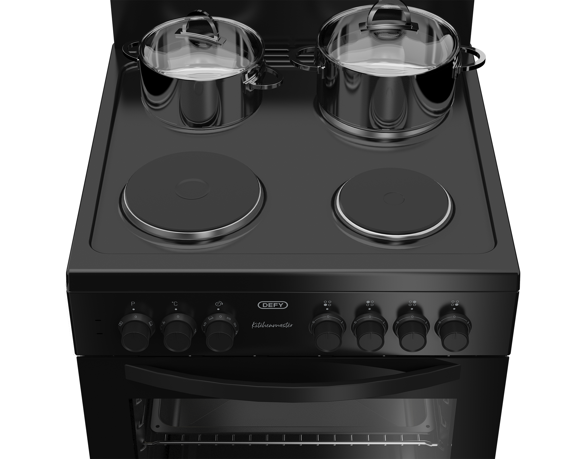 60cm Electric Freestanding Stove Black FC - The Gas Boys