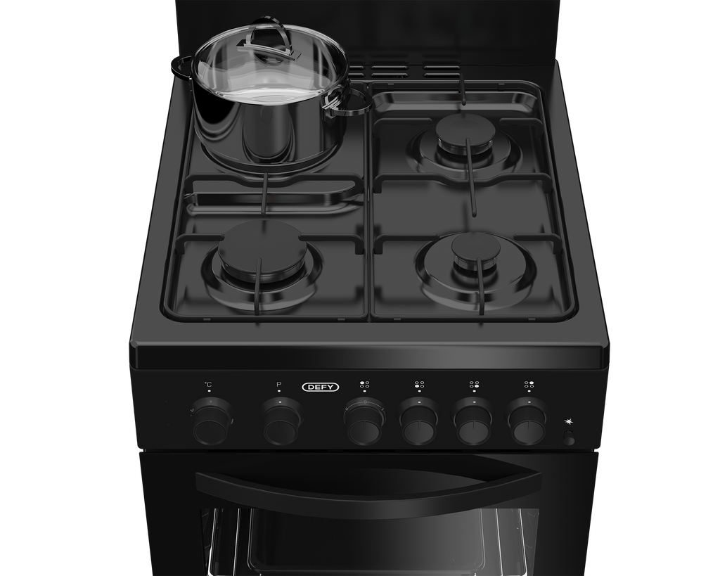50cm Gas Electric Stove Black FC - The Gas Boys