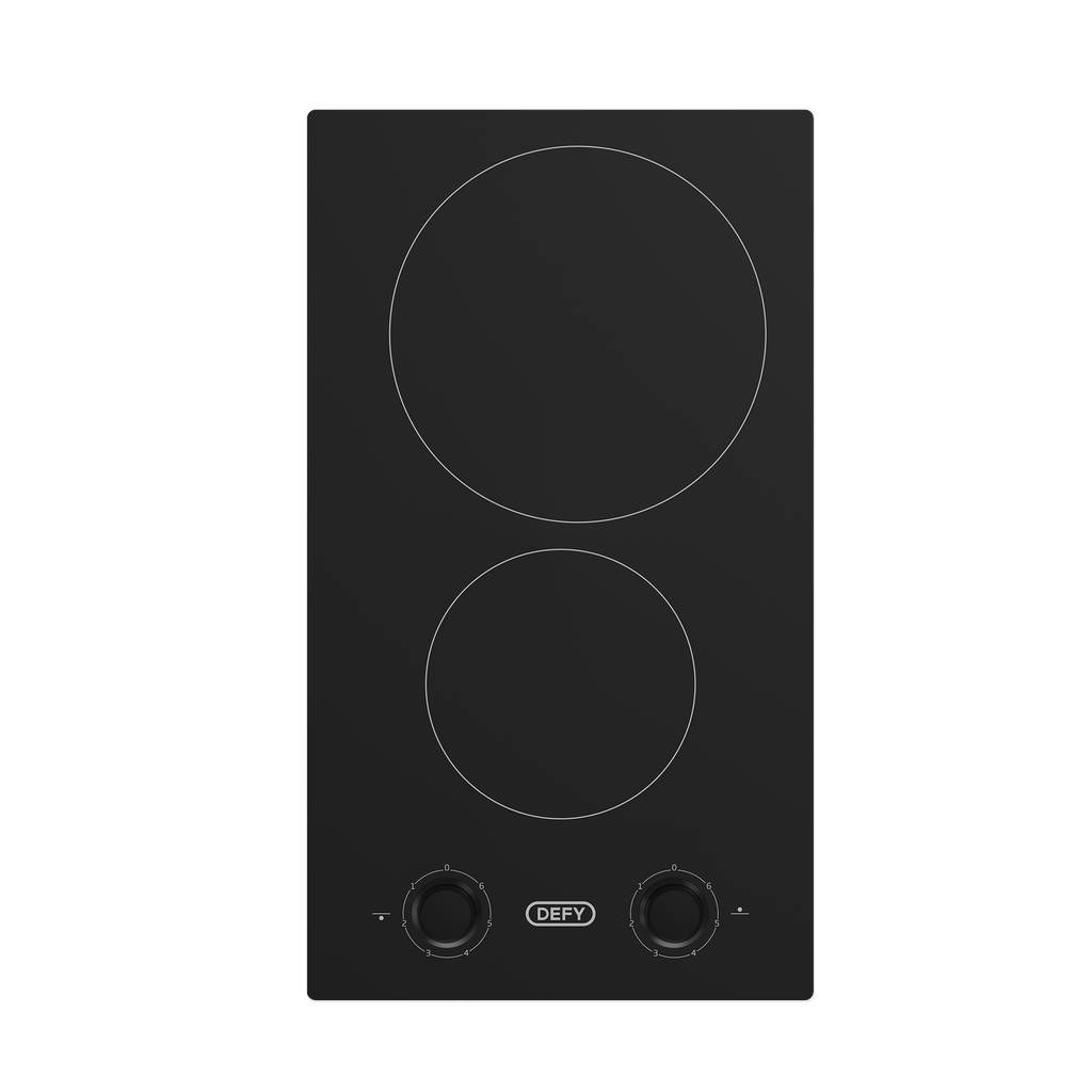 30cm Domino Vitroceramic Hob Black - The Gas Boys