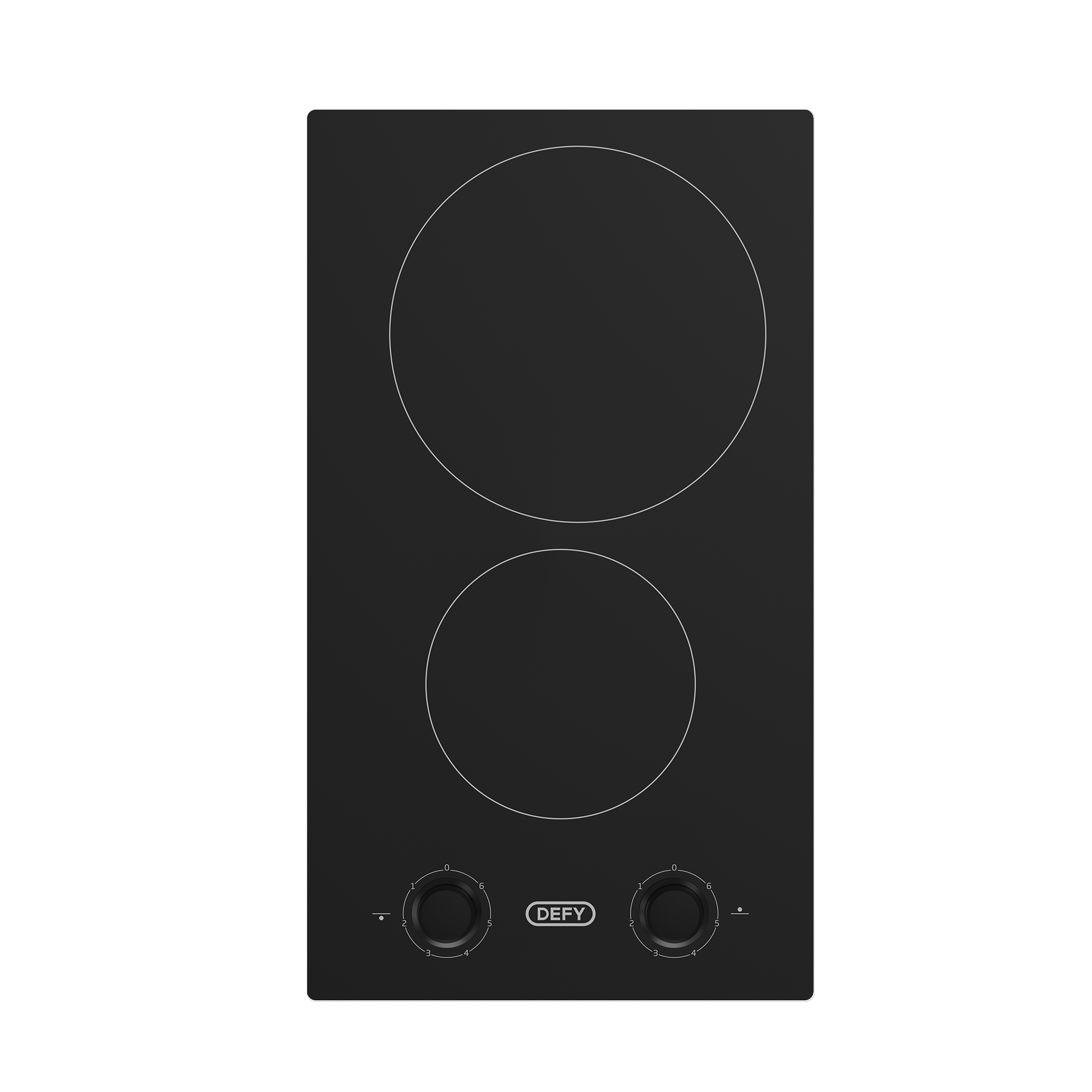 30cm Domino Vitroceramic Hob Black - The Gas Boys