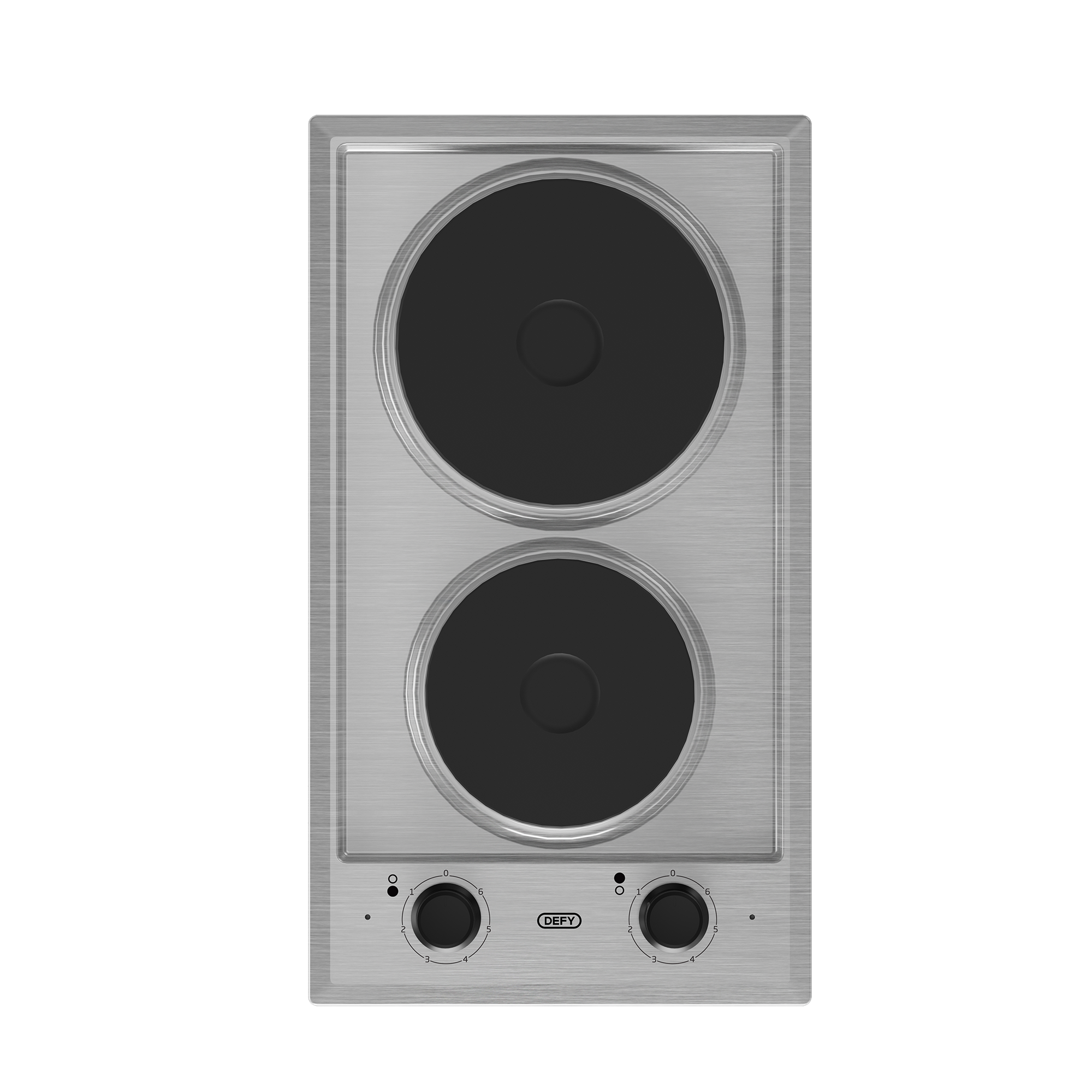 30cm Domino Solid Hob Black / Stainless steel - The Gas Boys