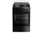 60cm Gas Electric Freestanding Stove Black FC - The Gas Boys