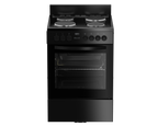 60cm Electric Freestanding Stove Black FC - The Gas Boys