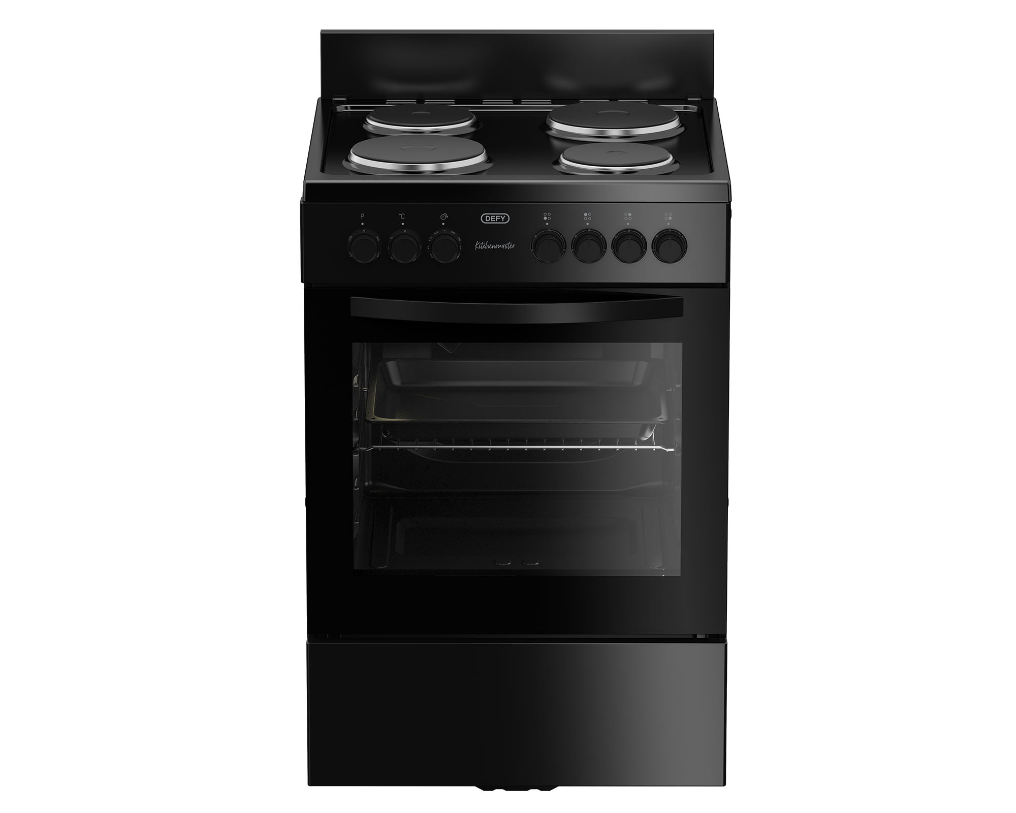 60cm Electric Freestanding Stove Black FC - The Gas Boys
