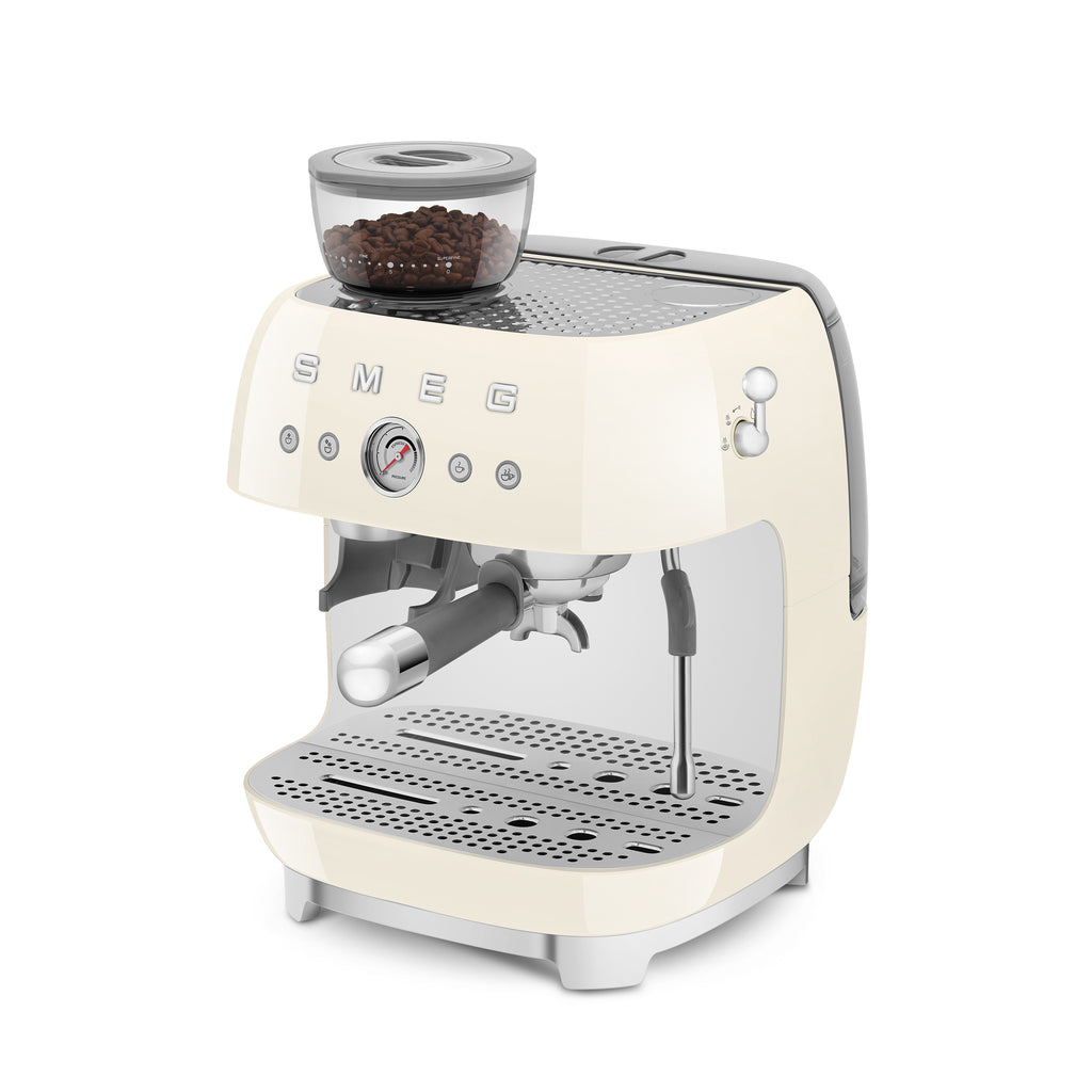 All-in-One Smeg Espresso Coffee Machine by The Gas Boys with stainless steel finish and compact design.