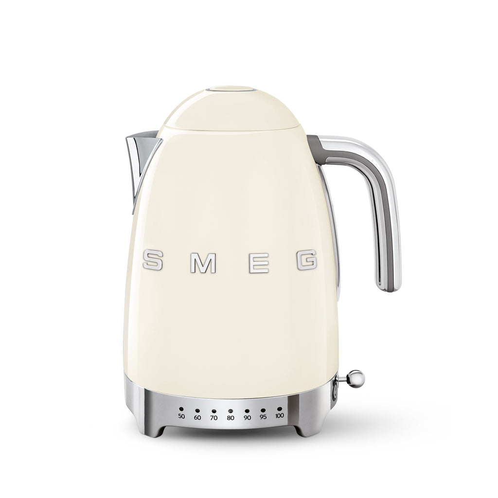 KLF04 - 50's Style Ice White Retro Variable Temperature Kettle - The Gas Boys