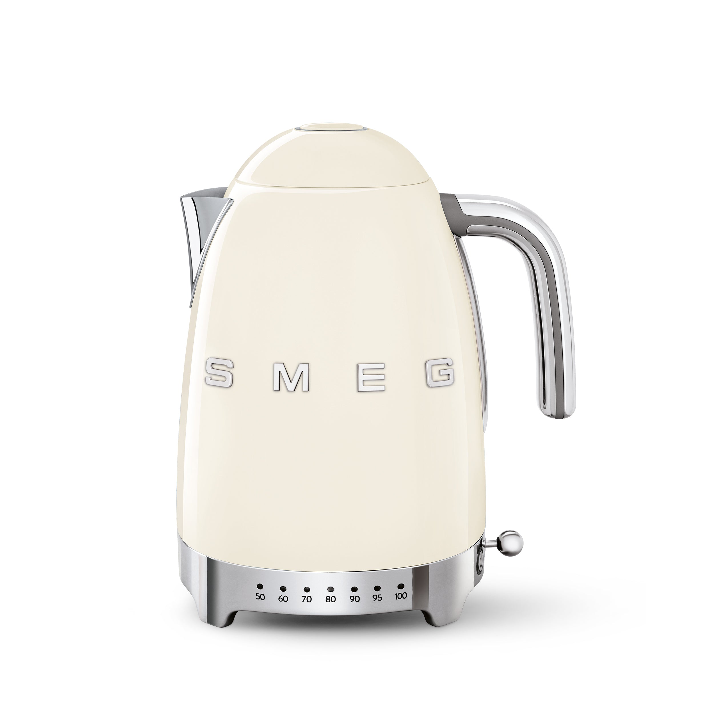 KLF04 - 50's Style Ice White Retro Variable Temperature Kettle - The Gas Boys