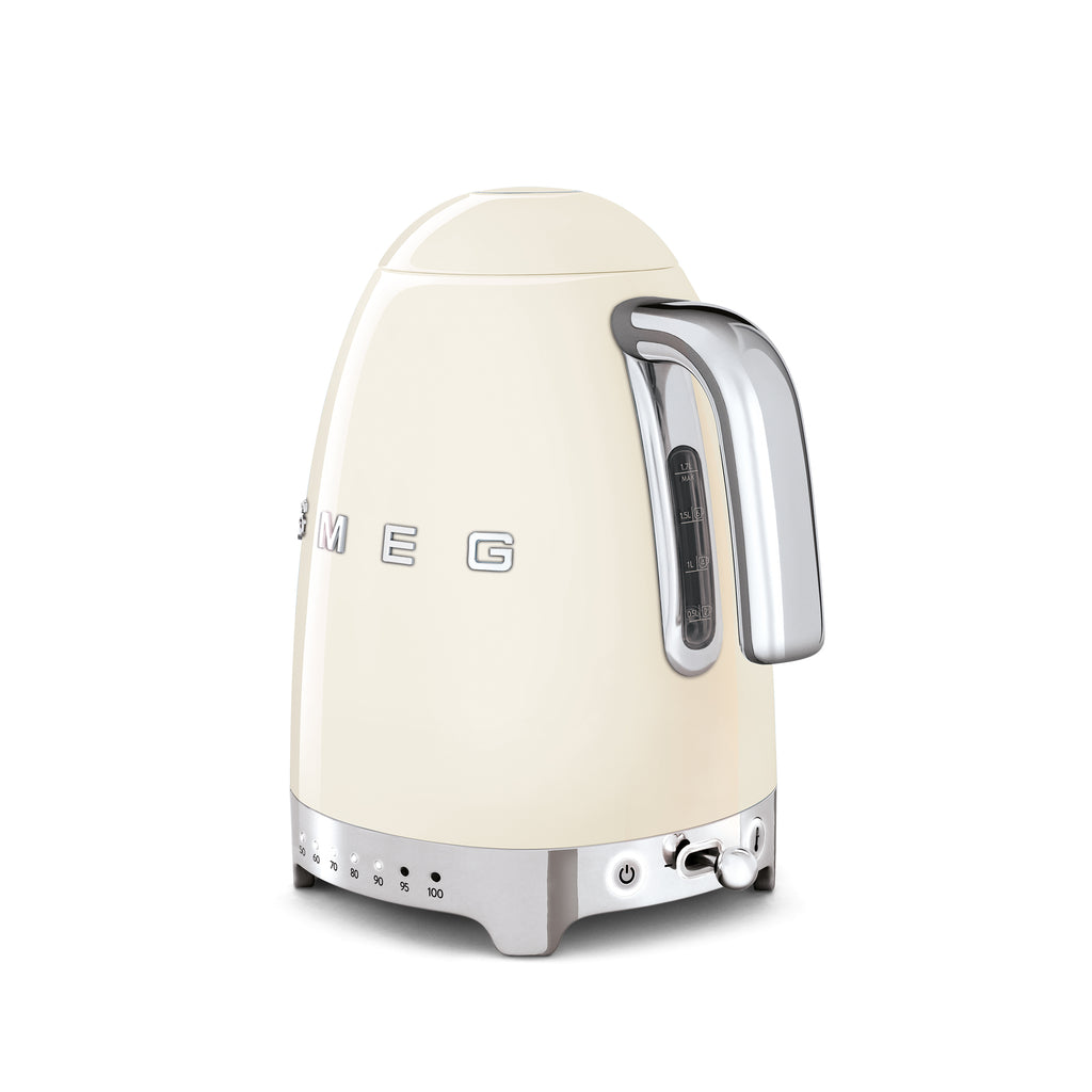 KLF04 - 50's Style Ice White Retro Variable Temperature Kettle - The Gas Boys