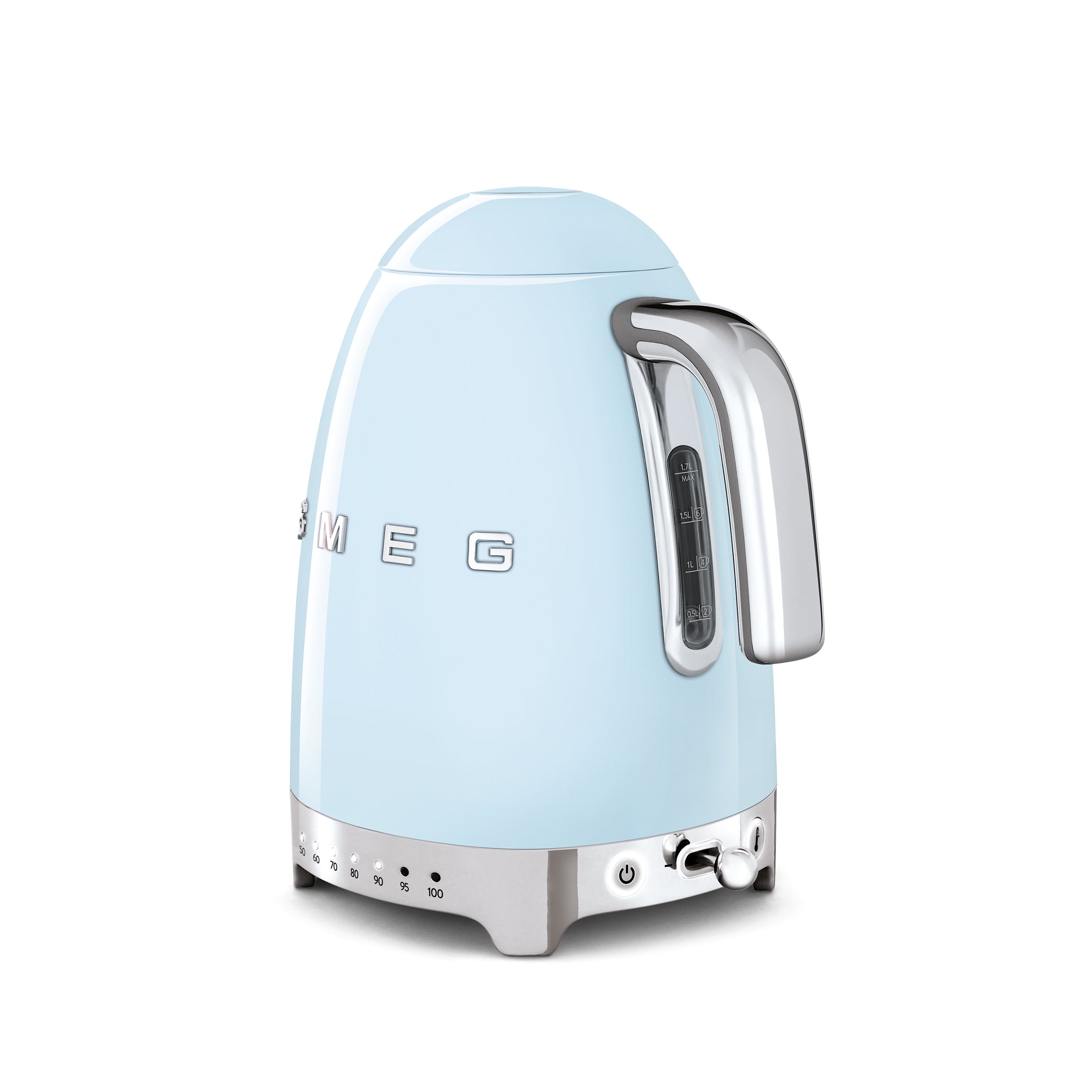 KLF04 - 50's Style Ice White Retro Variable Temperature Kettle - The Gas Boys