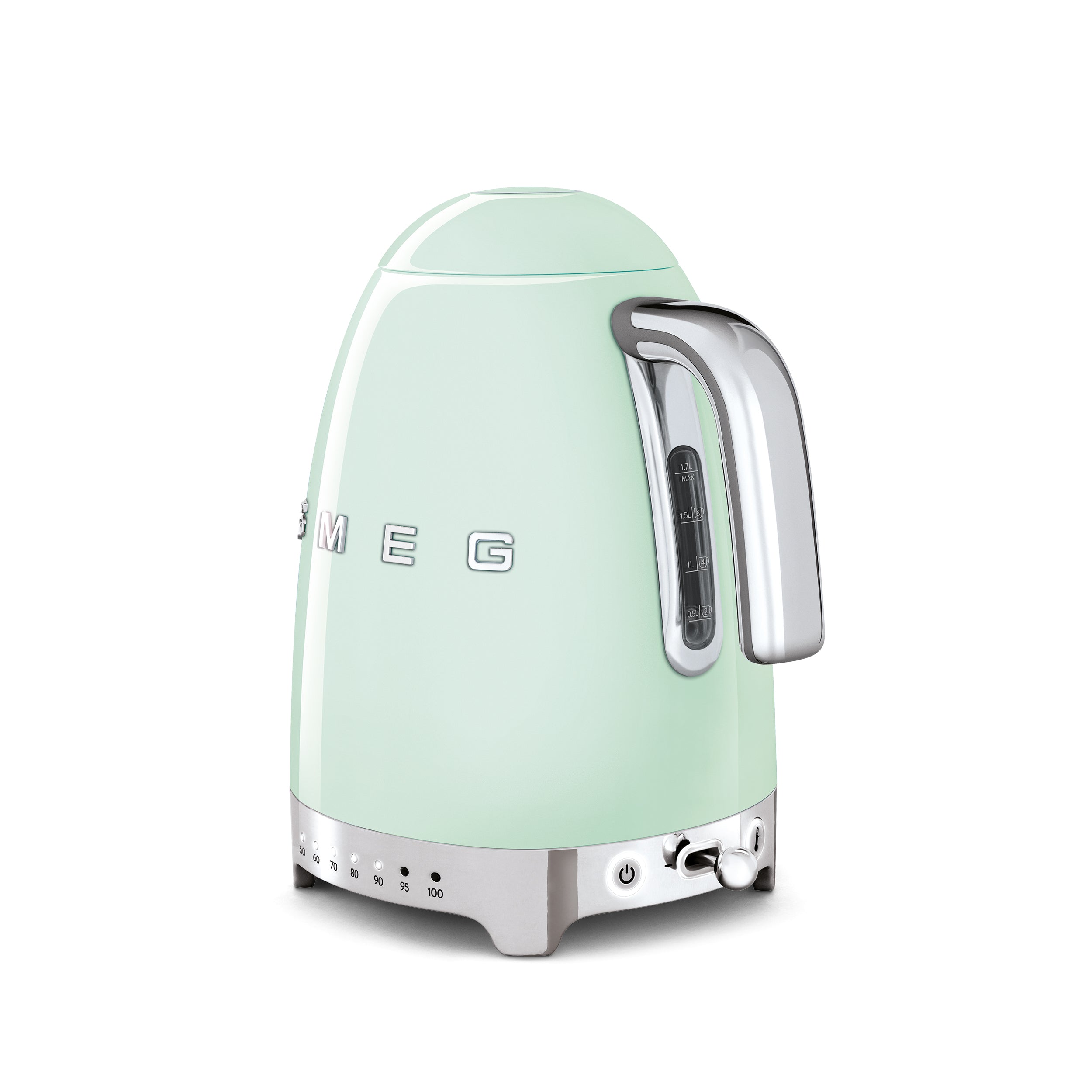 KLF04 - 50's Style Ice White Retro Variable Temperature Kettle - The Gas Boys