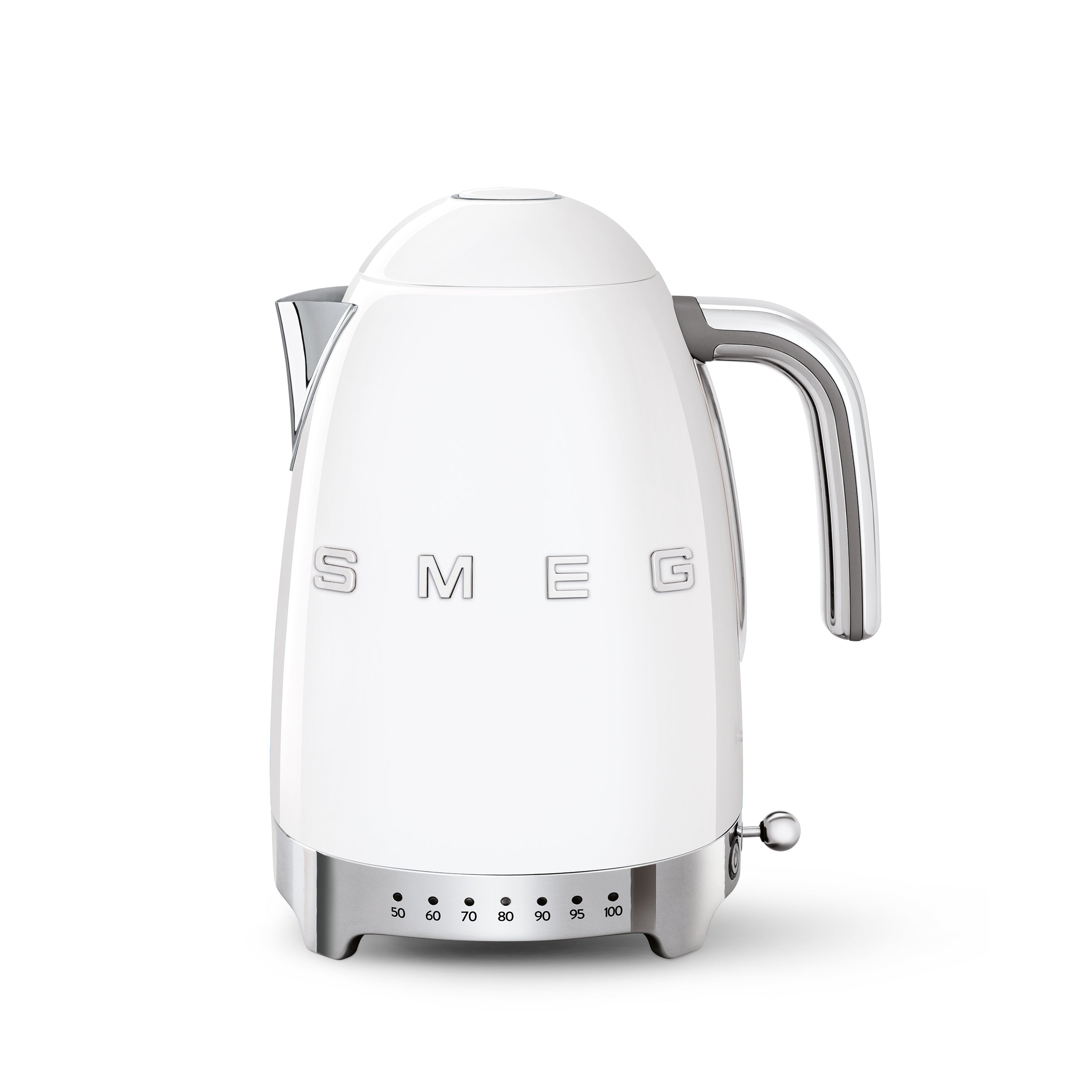 KLF04 - 50's Style Ice White Retro Variable Temperature Kettle - The Gas Boys