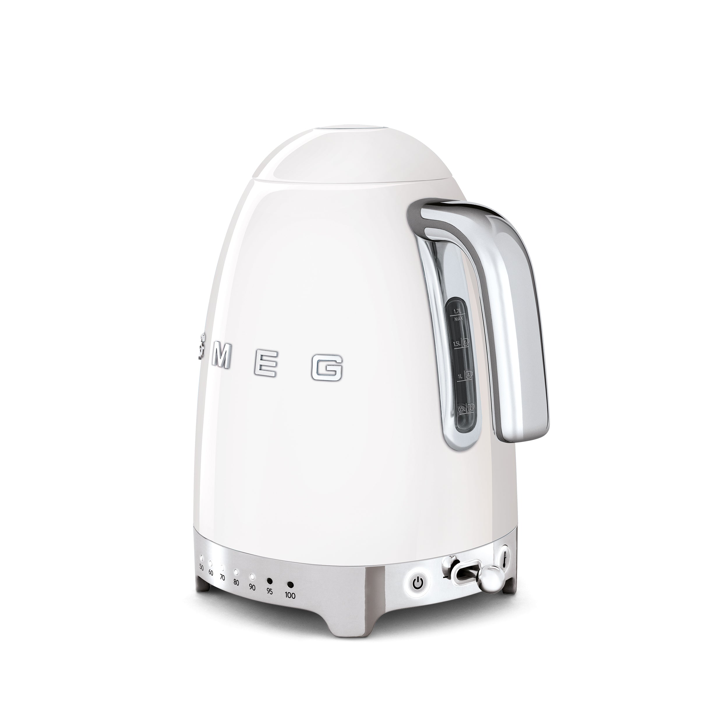 KLF04 - 50's Style Ice White Retro Variable Temperature Kettle - The Gas Boys