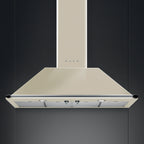 Victoria Wall Mount Extractor by My Store, 110 cm sleek kitchen range hood with modern stainless steel finish and built-in lighting.