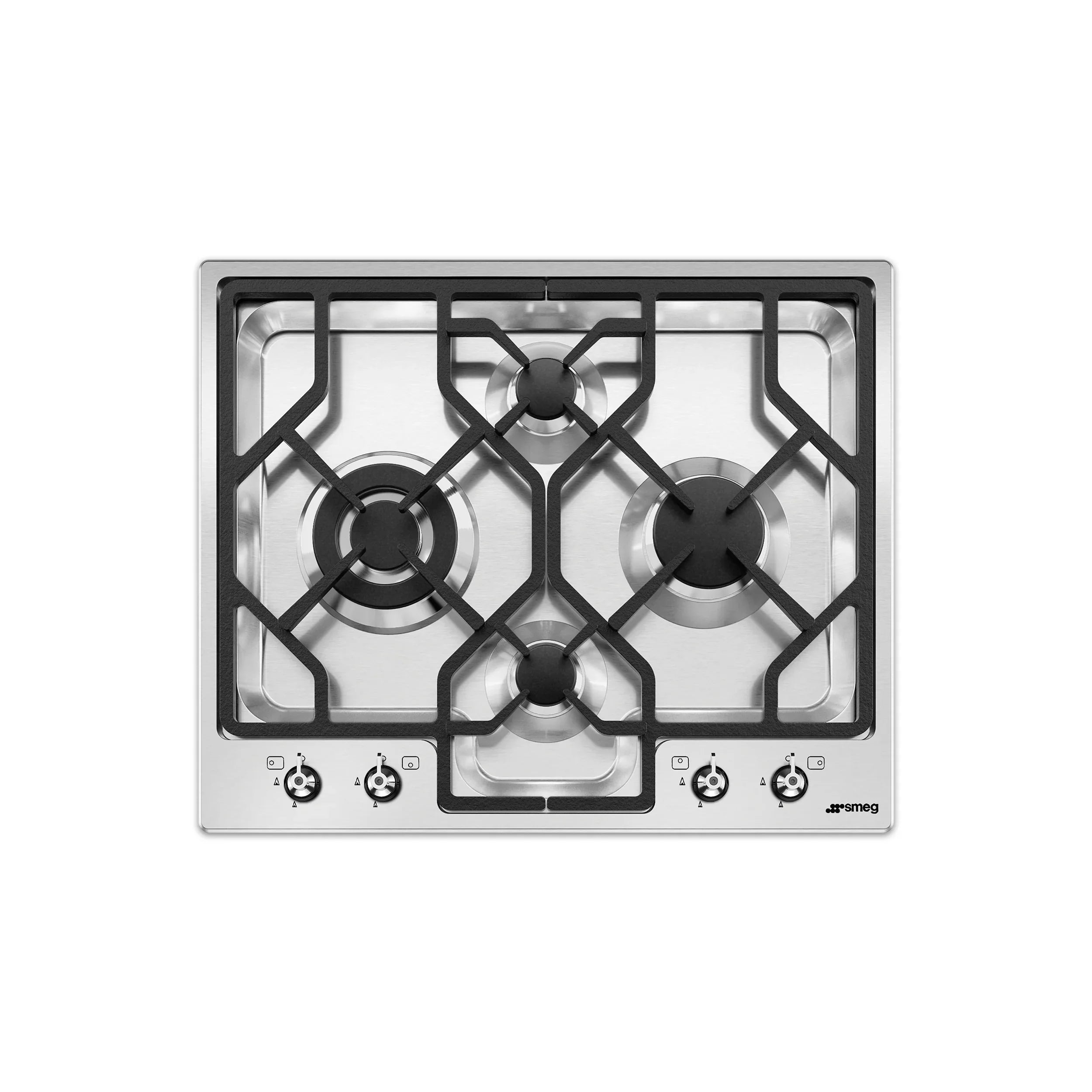 PGF64SA - 60cm Ultra-low Profile Stainless Steel 4 Burner Gas Hob - The Gas Boys