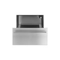 Smeg classic 60x29cm extra volume warmer drawer in stainless steel, designed for kitchen warmth and storage.