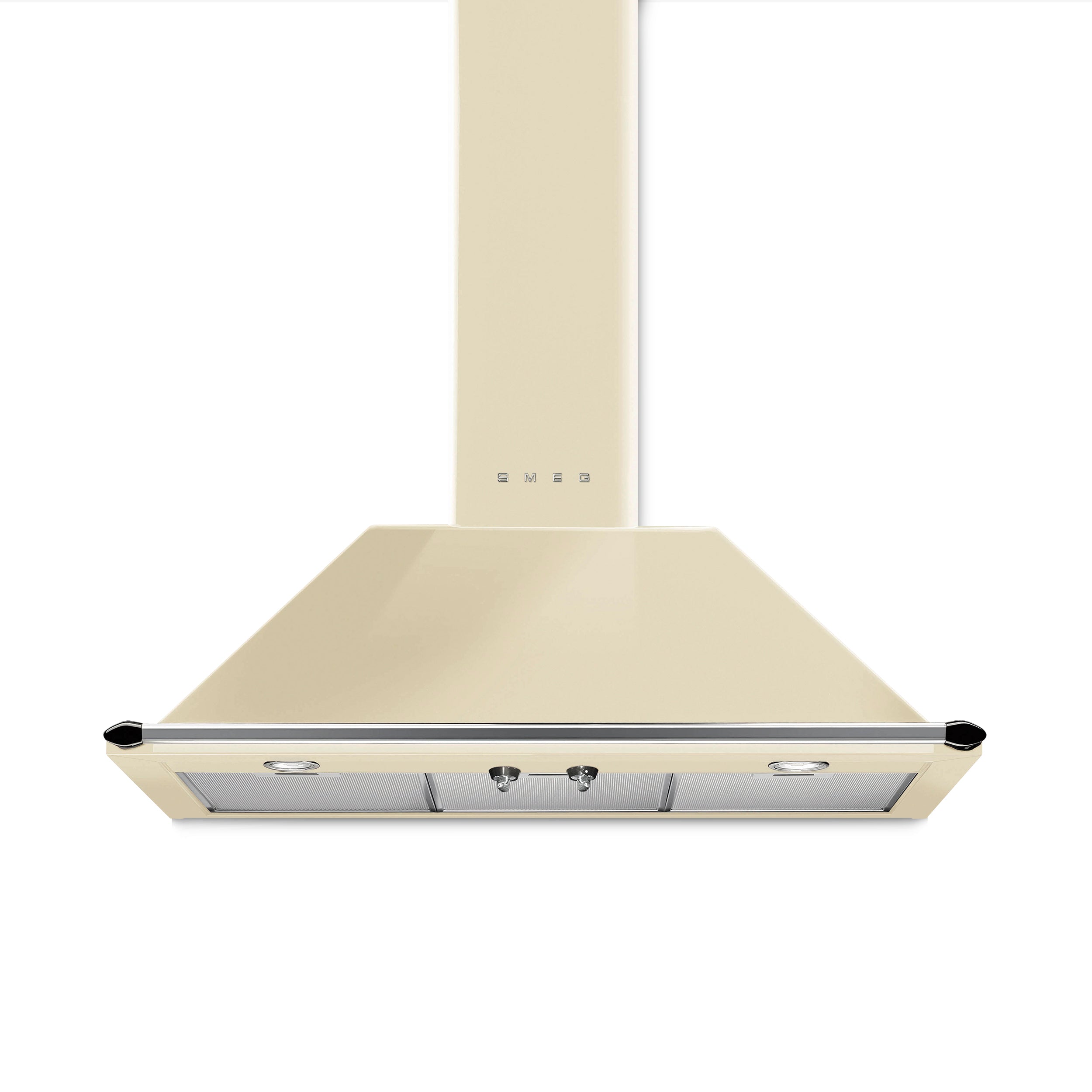 Victoria Wall Mount Extractor in stainless steel, 90 cm wide, with sleek design and control panel for modern kitchen ventilation.