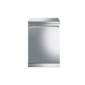 Classic 60 cm Smeg dishwasher with stainless steel finish, featuring control panel and sleek design for efficient kitchen cleaning.