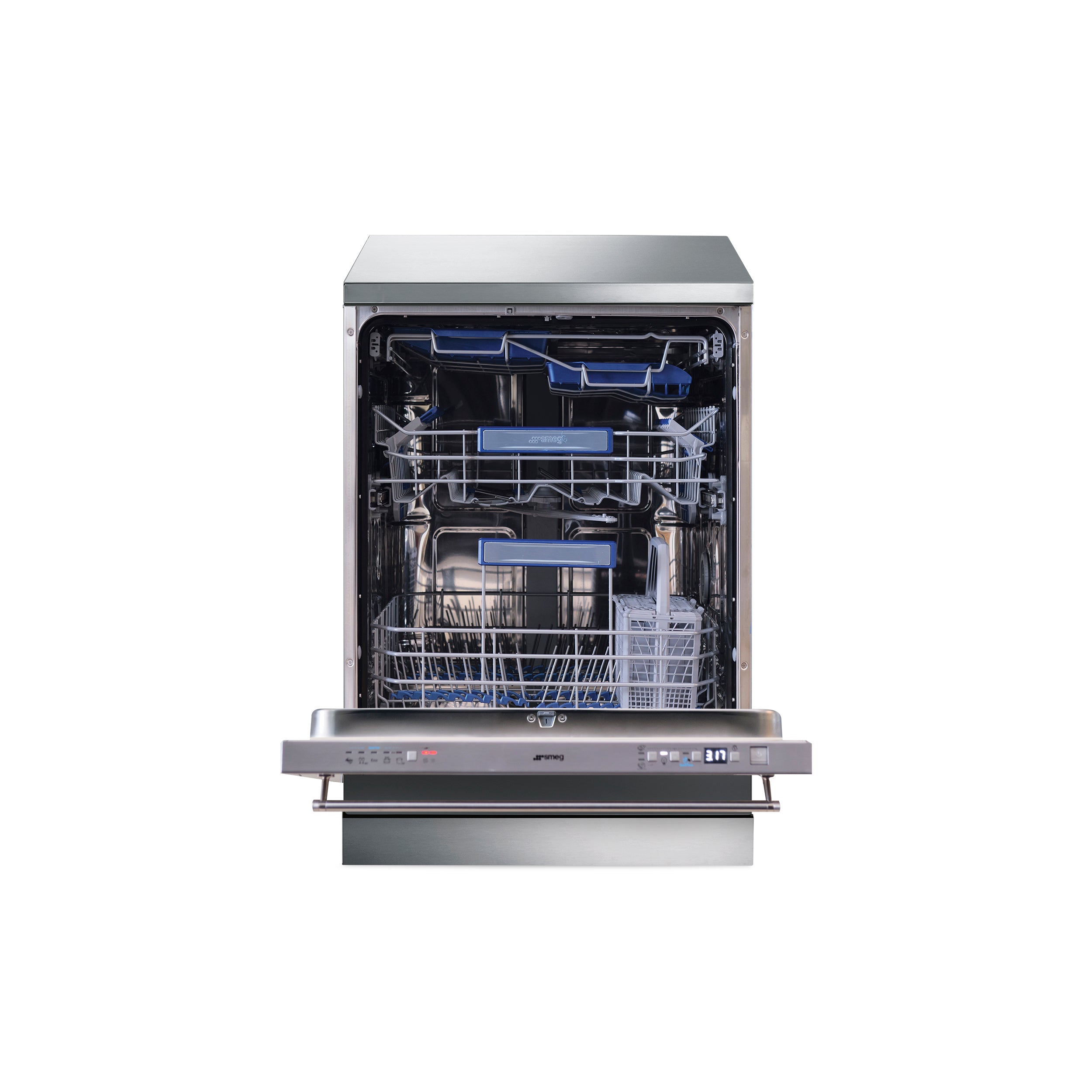 Classic 60 cm Smeg Dishwasher DW9QSDXSA by The Gas Boys, featuring stainless steel finish and control panel.
