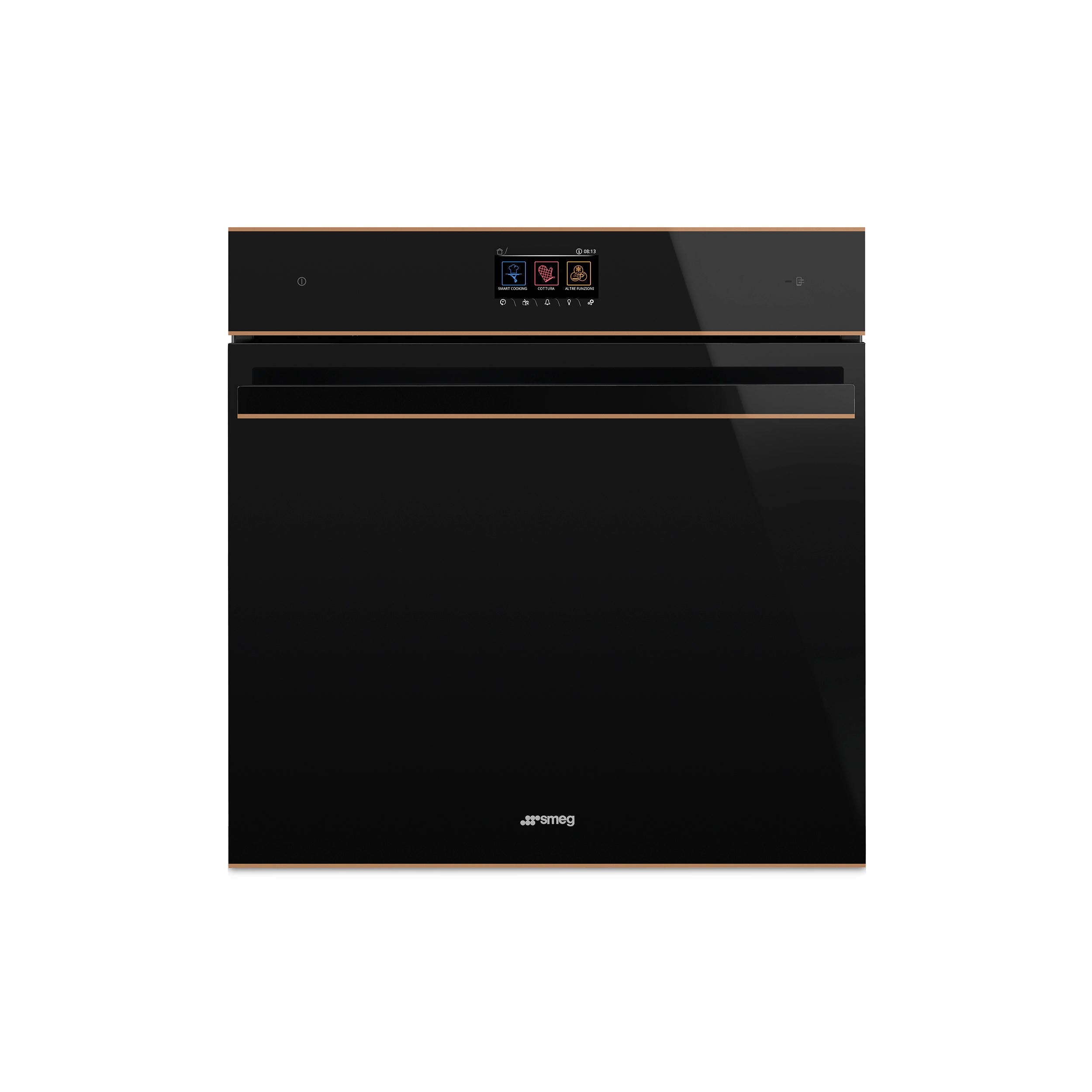Smeg Dolce Still Novo 60cm combination microwave and oven in stainless steel with digital touch controls.