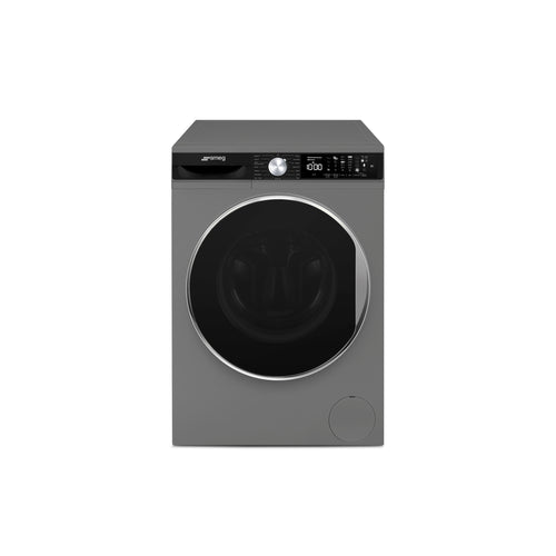 60 cm free-standing washing machine by My Store, showing a modern white appliance with control panel and door open.