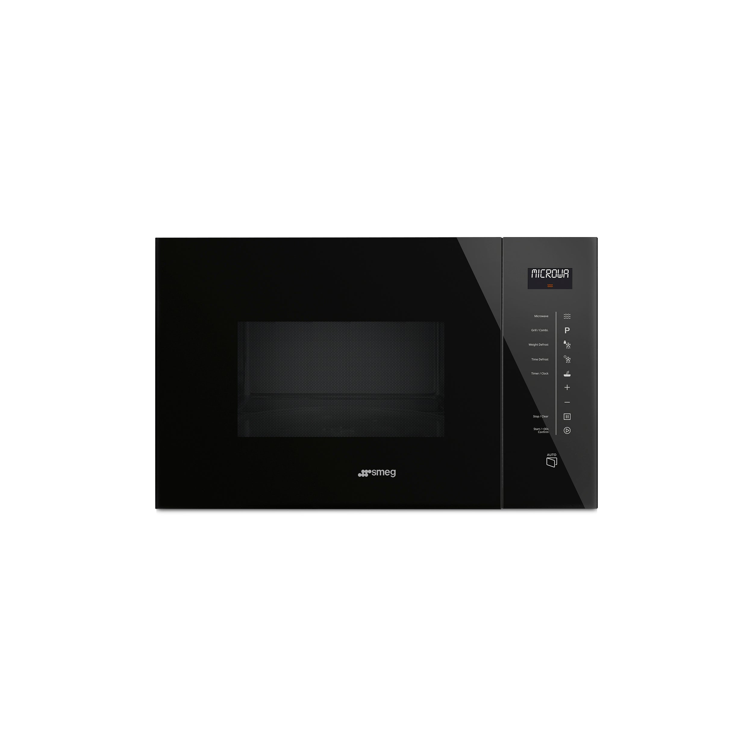 60 x 38cm Linea Compact Microwave Black - The Gas Boys