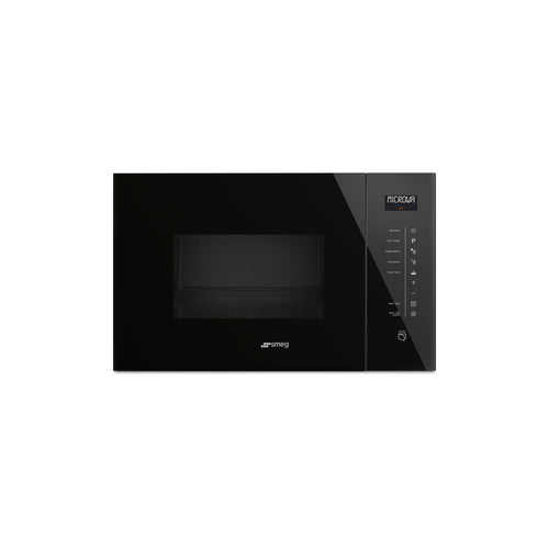 60 x 38cm Linea Compact Microwave Black - The Gas Boys