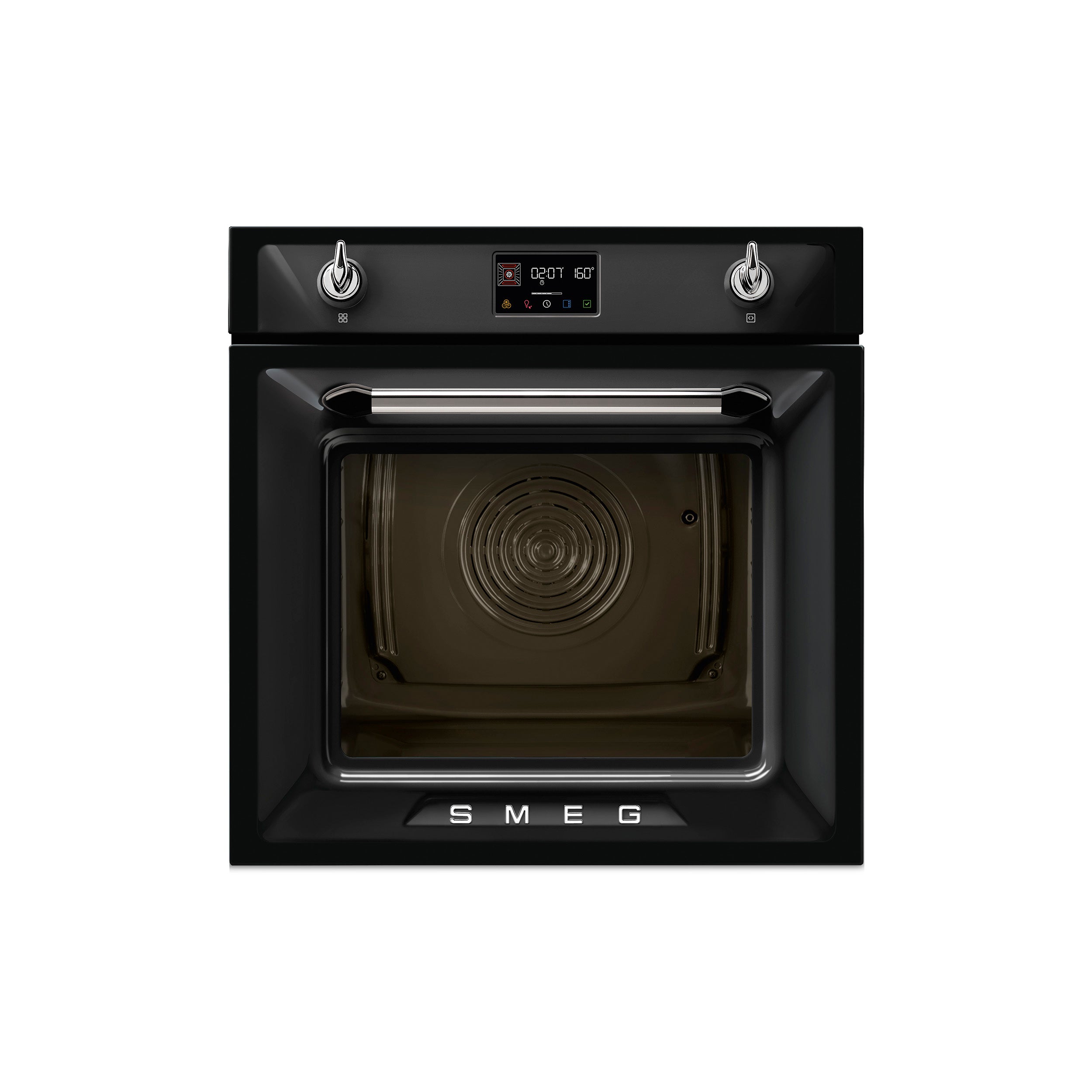 Smeg Victoria 60cm Steam Oven in stainless steel with digital control panel and sleek modern design.