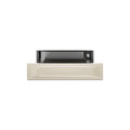 Smeg Victoria 60x15cm warmer drawer in stainless steel, built-in kitchen appliance for keeping food warm.