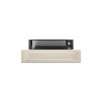 Smeg Victoria 60x15cm warmer drawer in stainless steel, built-in kitchen appliance for keeping food warm.