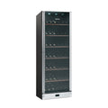 SCV115SA - 60cm Classic Stainless Steel and Glass Freestanding Wine Cooler - The Gas Boys